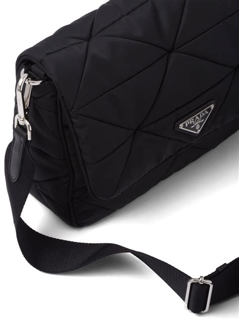 prada 're nylon shoulder bag|Prada padded nylon shoulder bag.